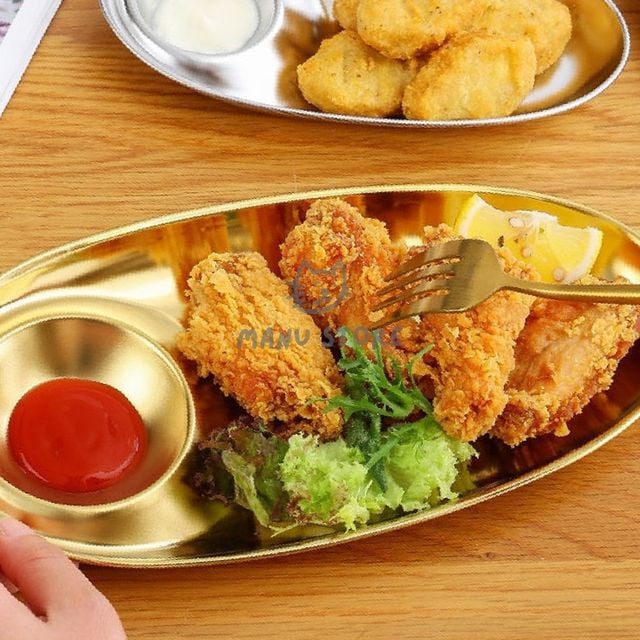 쿠키트레이 테이블트레이 소스칸 찍먹 접시 2p세트 28cm