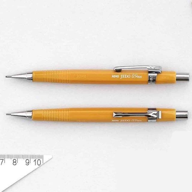 제도샤프 0.9mm 옐로브라운 12개 제도용품 수능샤프 건축샤프 제도용샤프