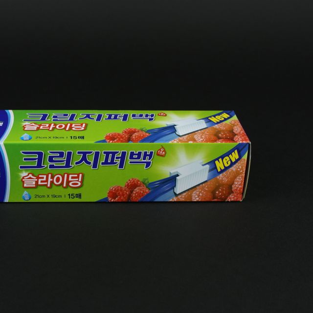 크린랲 슬라이딩지퍼백 소 15매 소형 주방용품