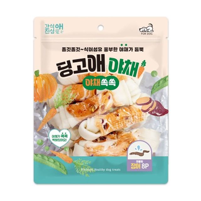 강아지 간식 장어 8p 개껌 훈련용 반려동물 간식