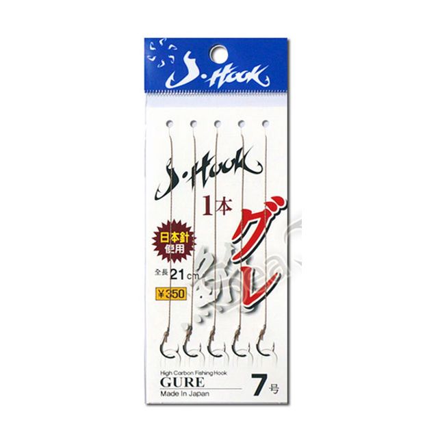 ST JHOOK 케브라 외바늘 구레 민물 묶음바늘 채비