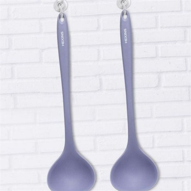 캠핑용 실리콘 국자 실리콘 국자 작은 휴대용 조리용 요리 국물 찌개 식기