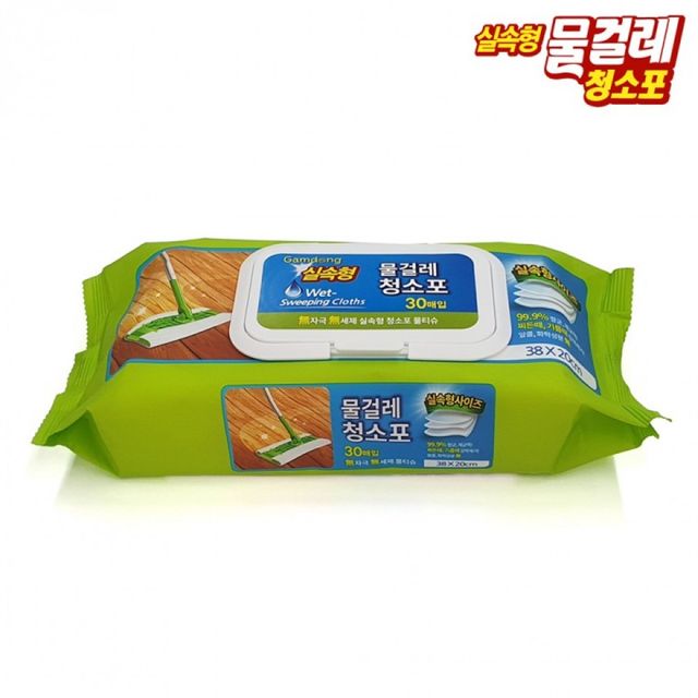 물걸레 청소포 대형 38x20cm 30매 15팩 세트