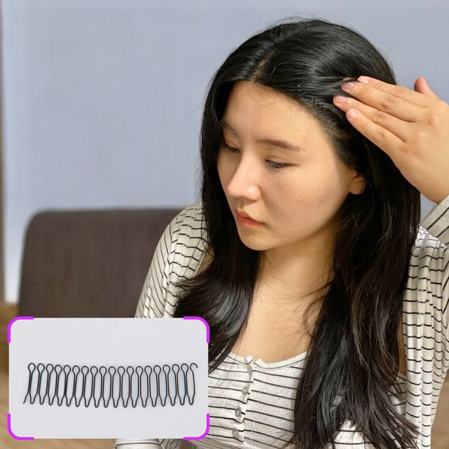 Jpar 올림머리 잔머리 헤어고정핀 간호사 머리핀 10cm