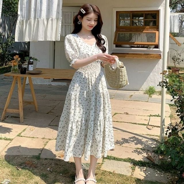 플라워 메이비굿 원피스 미니원피스 쉬폰 여자원피스