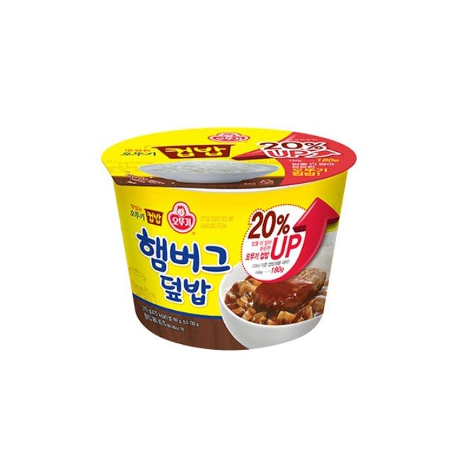 오뚜기 햄버그덮밥 4개입 - 즉석 컵밥 간편식