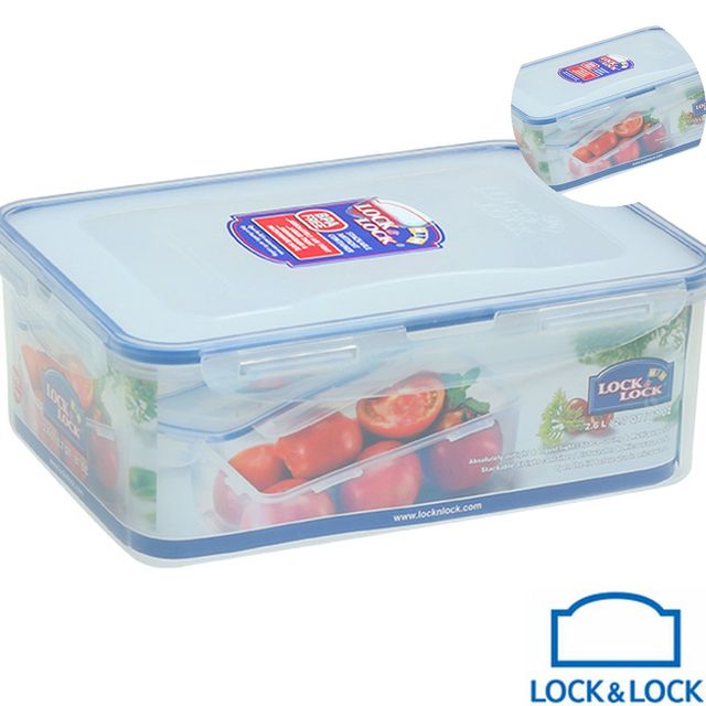 음식물보관 사각플라스틱용기 직사각밀폐용기 2600ml
