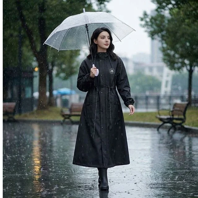 여성 성인 정장 트렌치 비옷 방풍자켓 바람막이 우의