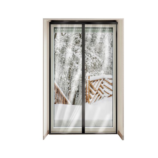 B삼정063블랙 보온 자석 방풍 비닐커튼 소90x210