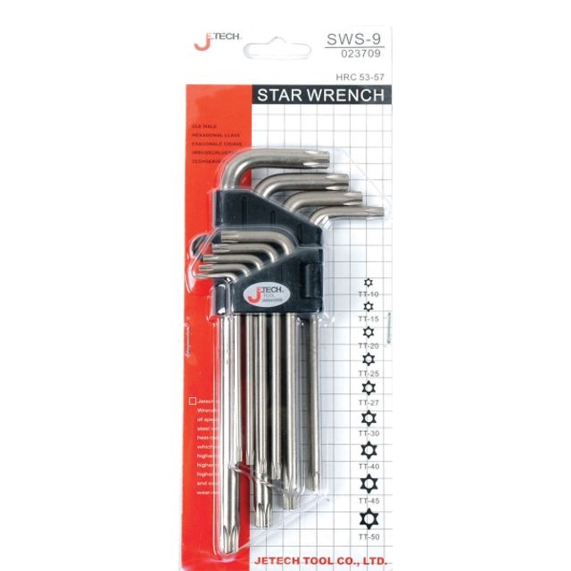별렌치 세트 9본조 롱형 T10-T50 SWS-9 토르크스 공구 세트