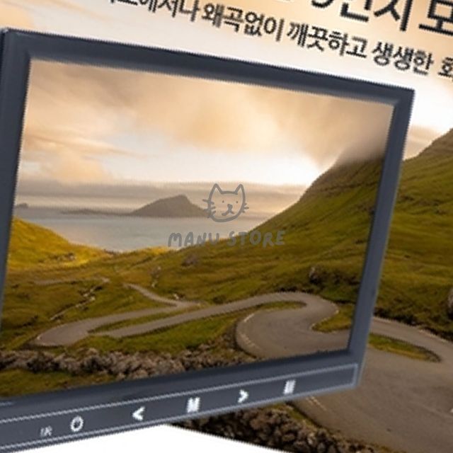 자동차거치모니터 9인치차량모니터 AHD 후방카메라 모니터 거치형 9인치