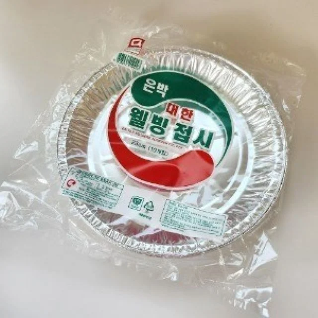 웰빙 은박접시 23cm 일회용 접시 캠핑용