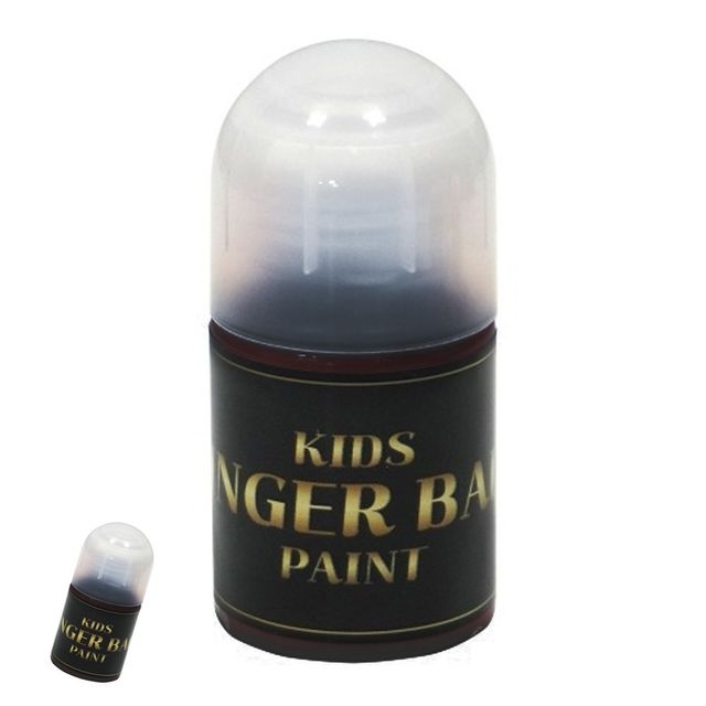 그리기수업 어린이미술교육 미술놀이 핑거 볼 물감 일반색 50ml 검정