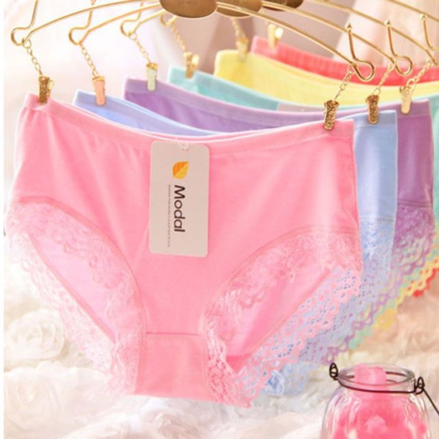 모달 레이스 팬티 누디라인 여자 여성 속옷 언더웨어