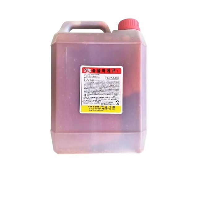 유통 숯불바베큐소스 5Kg 식자재 도매 1개 맛샘 바베