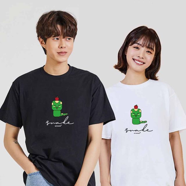 아기용 디지털프린팅 인쇄티셔츠 반팔 오버핏