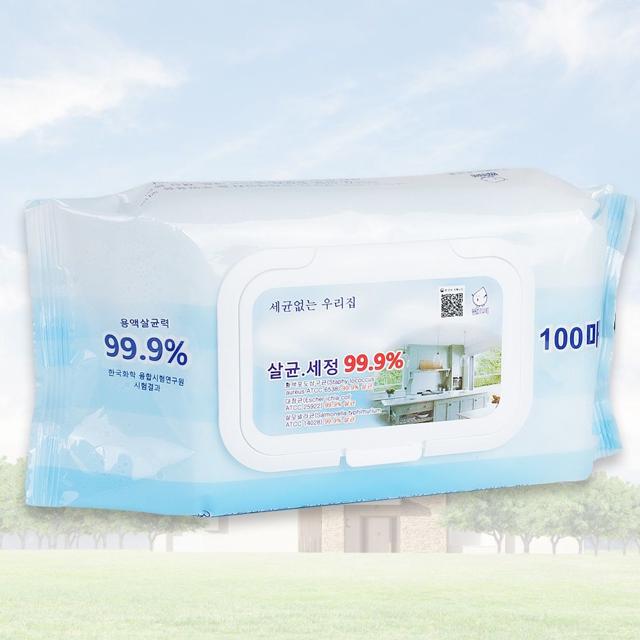 세균없는 우리집 티슈(100매)