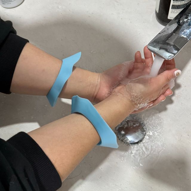 실리콘 세안 손목밴드 블루