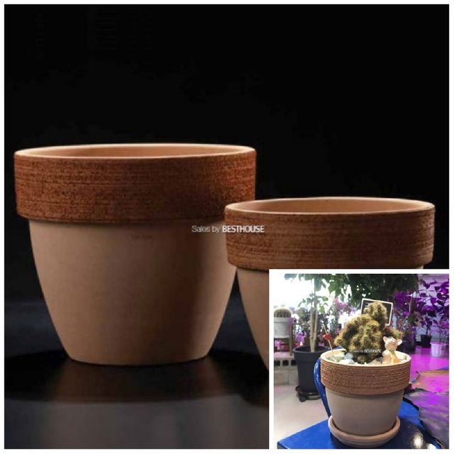 바소 팔라디오 20x17cm 소보로VG 토기화분 베란다화분 텃밭화분 홈가드닝