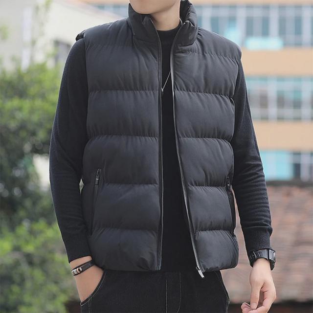 남자 러닝 보온 방한 패딩조끼 경량 초경량 겨울점퍼