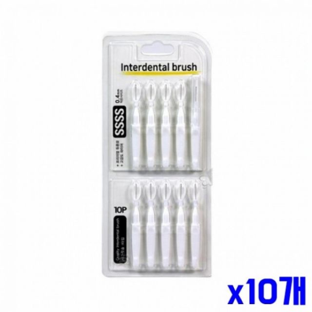 치아 사이 청결용 고강도 와이어 I형 칫솔 04mm 화이트