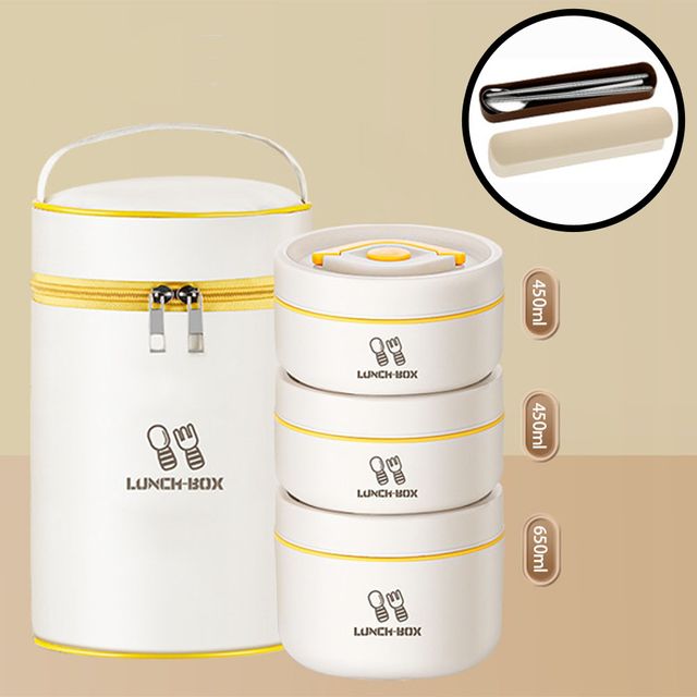 반리코 골드 보온도시락 세트 450ml+450ml+650ml