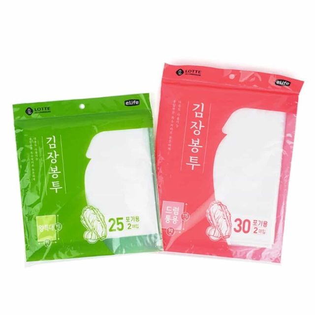 김치봉투 김치포장비닐 롯데 김장 봉투 2매