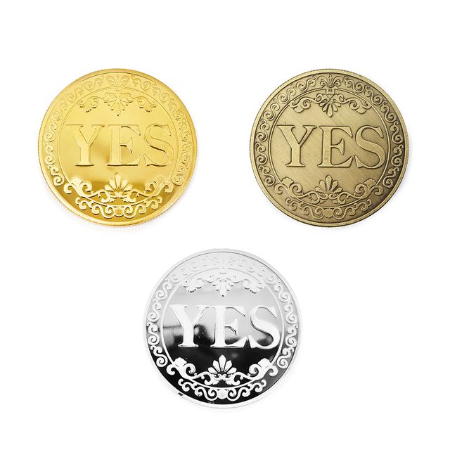 YES NO 동전던지기 코인 YESORNO 금속동전
