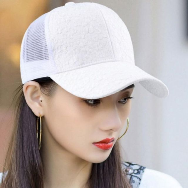 볼캡 모자 여름 산책 캡 통풍 패션 여성 스포츠 등산 메쉬 꽃무늬 여자