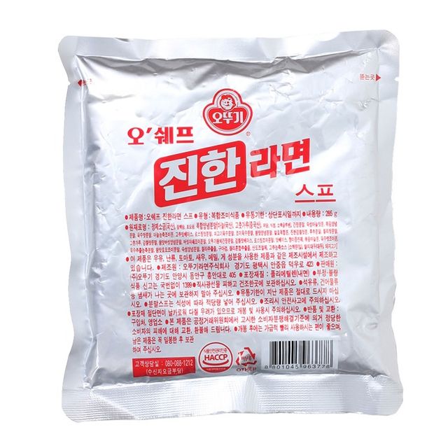 대용량 라면스프 오뚜기 오쉐프 진한라면 스프 285g