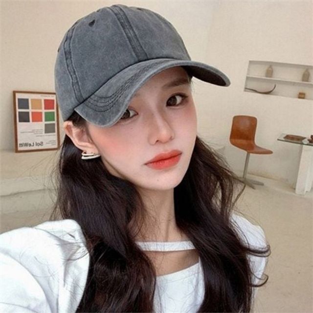 구제 워싱 볼캡 남여공용 빈티지 야구 모자 데일리 캐주얼 레트로