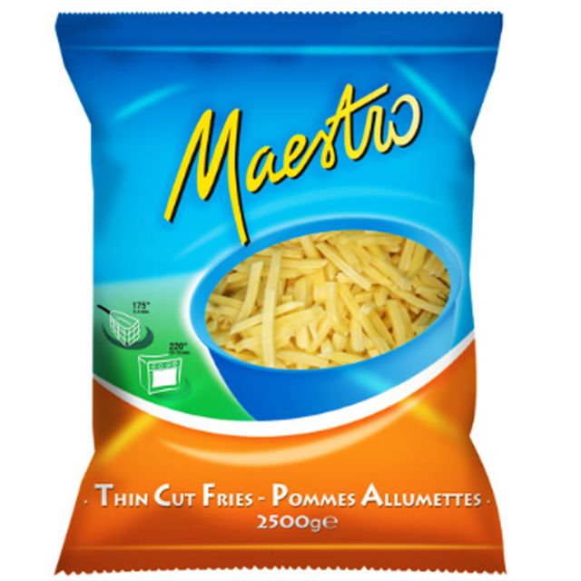 아비코 씬컷 냉동 프라이즈 슈스트링 막대감자 2.5kg