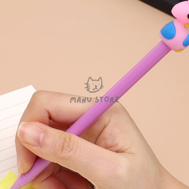 홍보용볼펜 문구용품 중성볼펜 퍼플 0.5mm