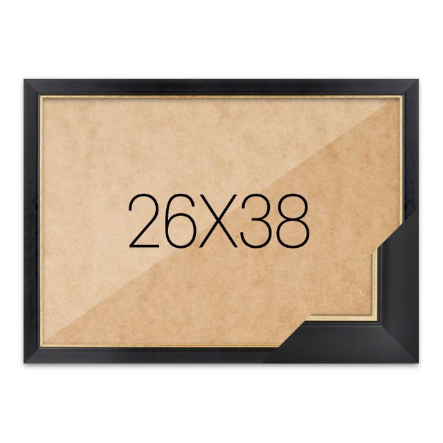 퍼즐액자 26x38 고급형 슬림 엣지블랙