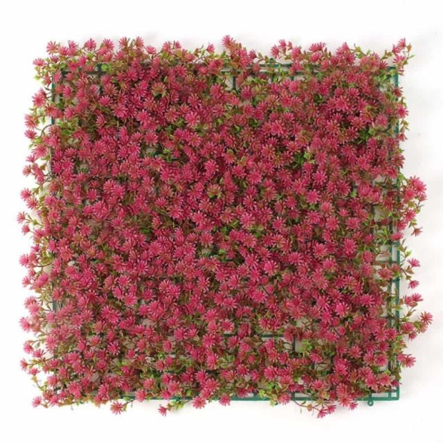 테라스잔디 벽잔디 인테리어 벽 장식 잔디 50x50cm 핑크그린