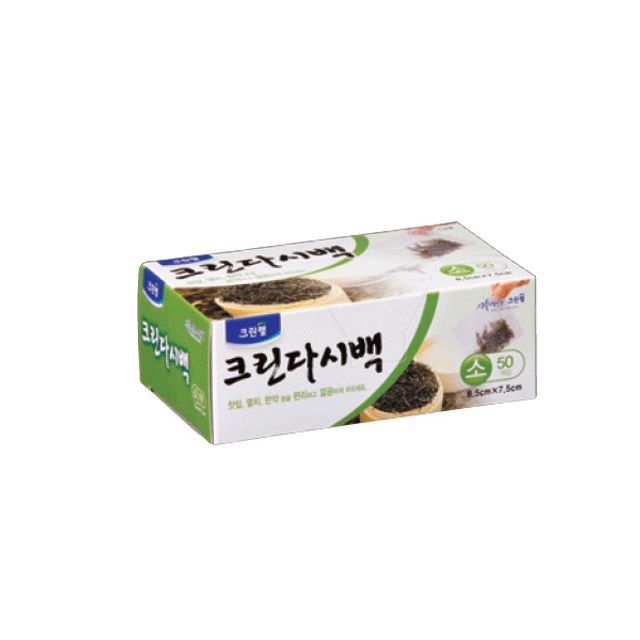혜명몰 크린다시백(소 8.5x7.5x50매) 다시팩 육수가루 소분업체 한알육수 육수한알
