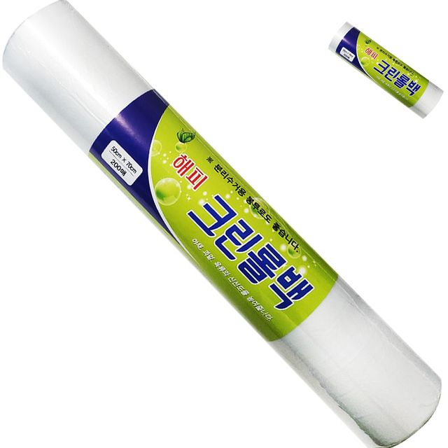 주방비닐 일회용비닐 크린롤백 45cm x 60cm 300매 대형