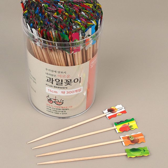 300개 안주 식당 요리 음식점 과일 꽂이 이쑤시개