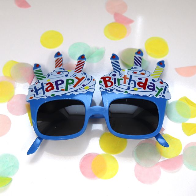 촛불블루 생일안경 생일파티소품 웃긴안경 선글라스