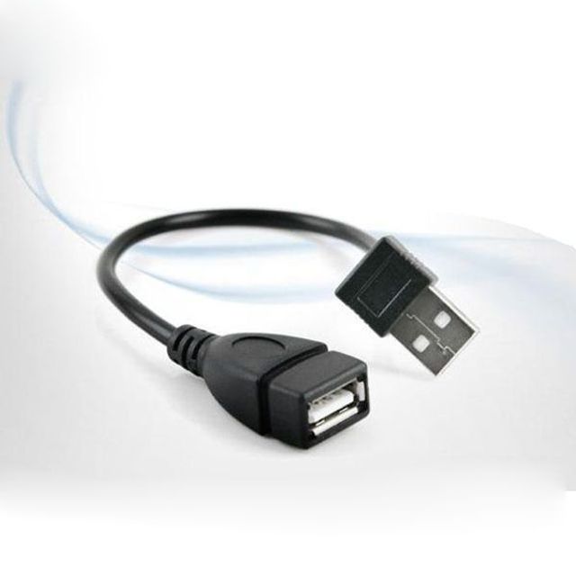 coms USB 젠더- 연장(M F) 상향 꺾임형 20cm