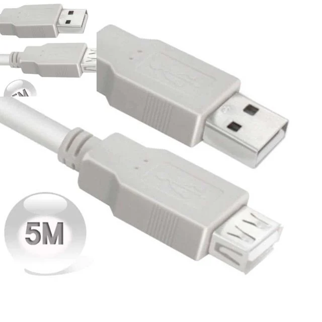 와이어맥스 USB 2.0 AM-AF 연장 케이블 5M 네트워크설치 인터넷랜선 전산실구축 인터넷구축