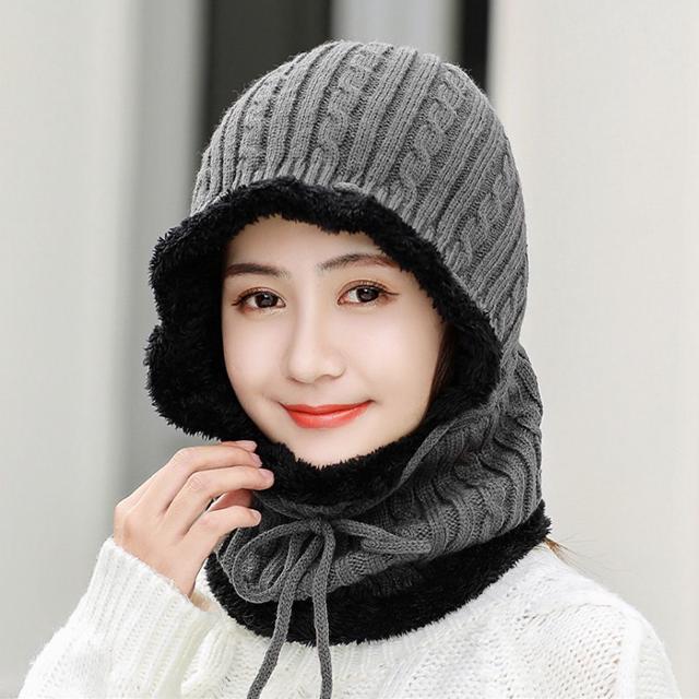 로빈 넥워머 털모자 - 겨울 방한 후드 바라클라바