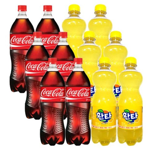 코카콜라 업소용 500ml 6입+환타파인 500ml 6입