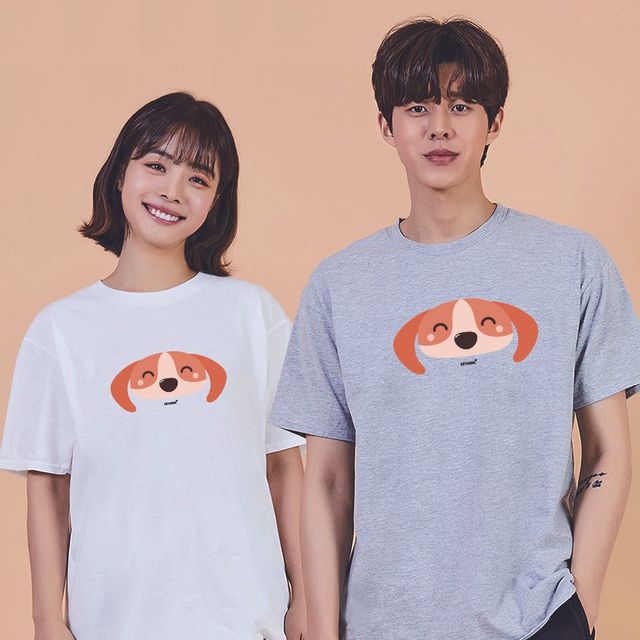 키밍 맨투맨 후드티 개띠 흰면티 여자봄아우터