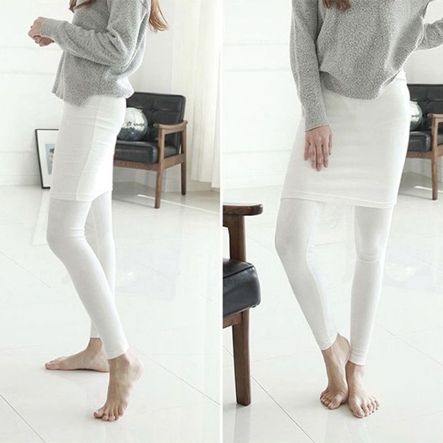 국내생산 여자레깅스 면스판 5부 치마 레깅스