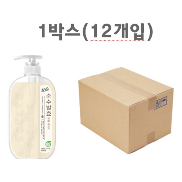 참그린 순수발효 곡물 주방세제 750g 용기 12개입