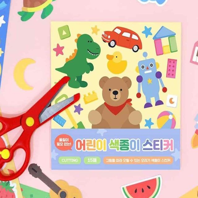 색종이스티커 폰꾸스티커 다꾸템 선물포장스티커 다이어리스티커