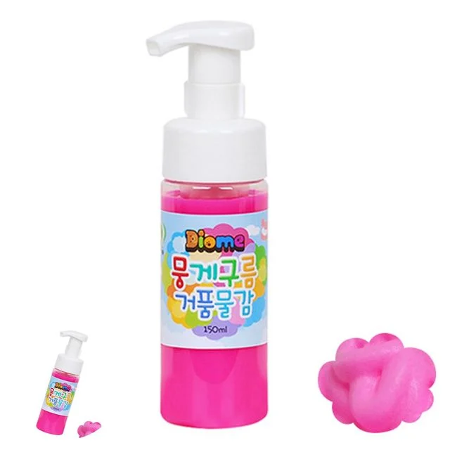 미술준비물 그리기놀이 미술놀이 뭉게구름 거품물감 150ml 형광분홍