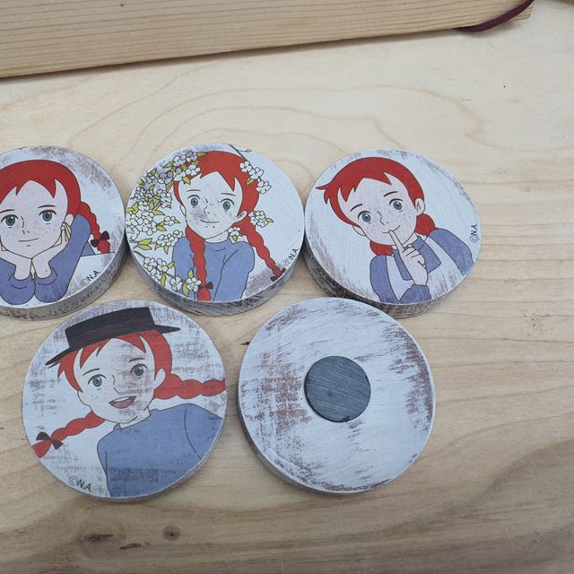 빨간머리앤 냉장고 자석 5종 수공예 수작업품