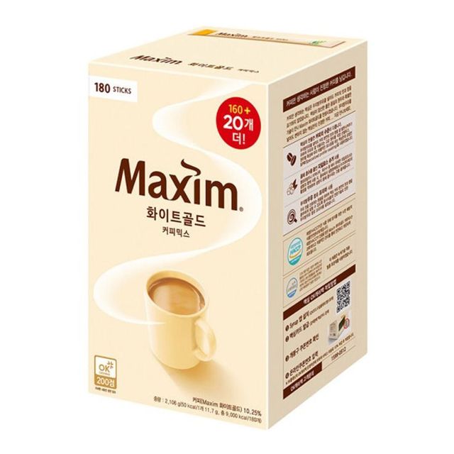 맥심 화이트골드 커피믹스 180스틱 1BOX (6개입)